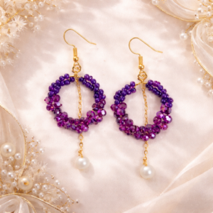 purple-beaded-hoop-earrings-with-pearl-drop-sawi-jewellery.jpg