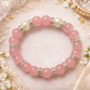 Pink Beaded Bracelet for Girls in Pakistan | Sawi Jewellery