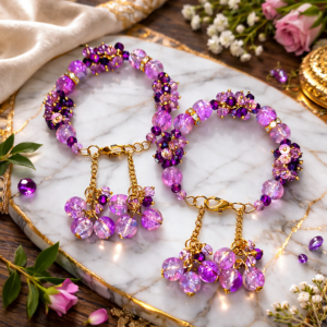 handmade-purple-crystal-beaded-bangles